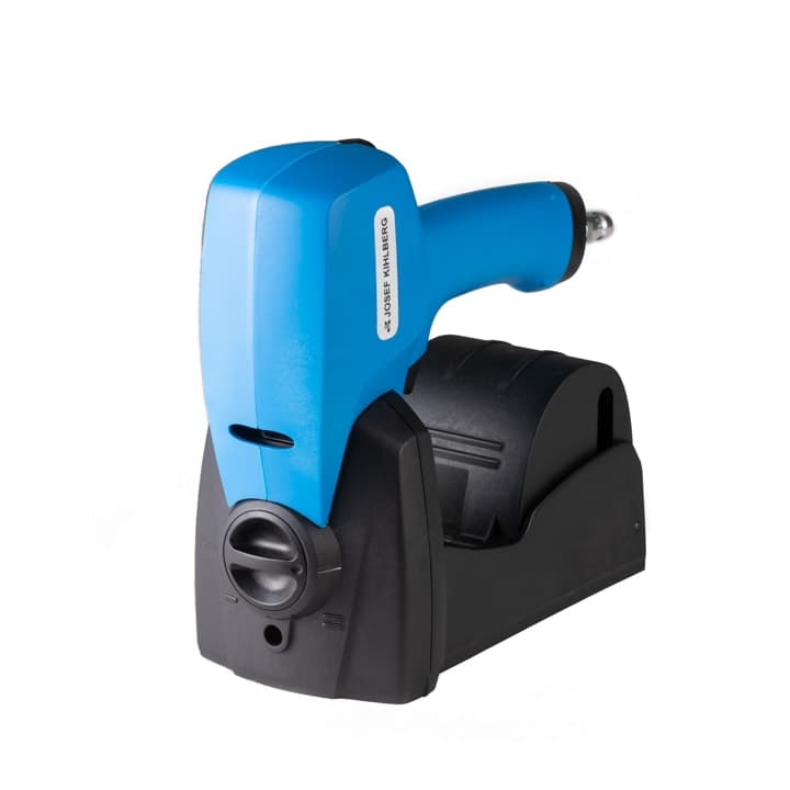 Pneumatic roll top stapler